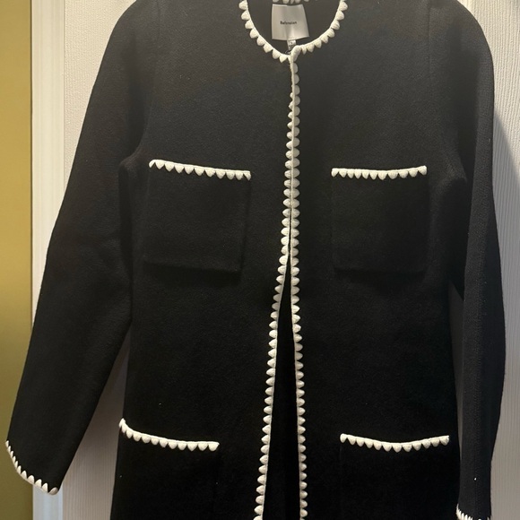 Brand New Never Worn Reformation Isabelle Regenerative Wool Sweater Jacket. - Picture 8 of 8